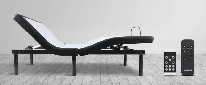 Softform Adjustable Bed Base w/LED - Customizable Positions, Independent Head and Foot Incline, Wireless Control or App Control King