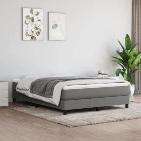 Pocket Spring Bed Mattress Dark Gray 53.9"x74.8"x7.9" Full Fabric