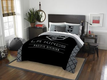 LA Kings OFFICIAL "Draft" Full/Queen Comforter & Sham Set
